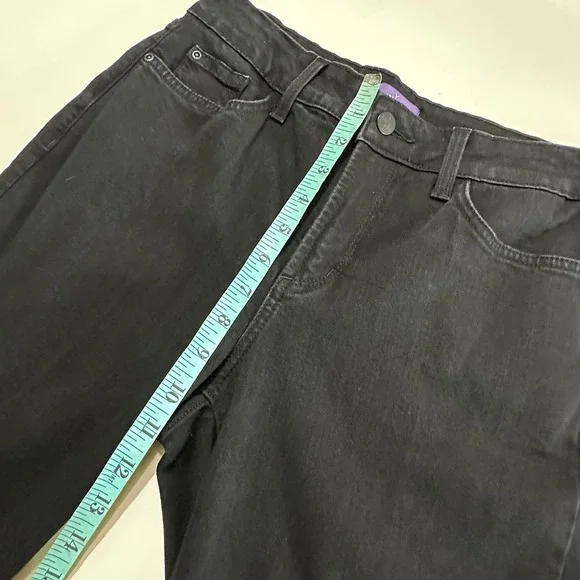 NYDJ Ami Skinny Legging‎ Jeans Women 8 Black Denim High Rise Slimming Lift Tuck - Picture 13 of 14